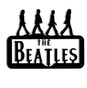 Logo The beatles en mdf